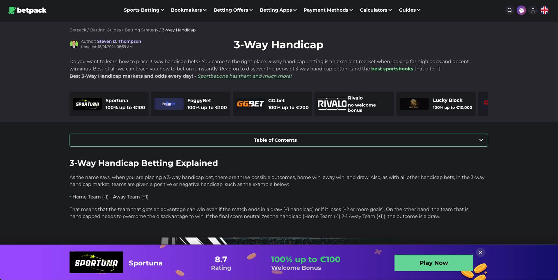 betpack case study 3 way handicap page