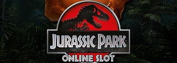 The Jurassic Park logo with the words "Online Slot" beneath it.