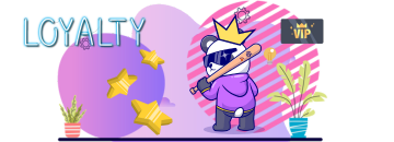 Panda with a baseball bat and sunglasses