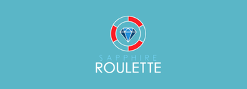 The logo for a roulette game called "Sapphire Roulette," featuring a sapphire diamond inside a lifebuoy-shaped symbol.